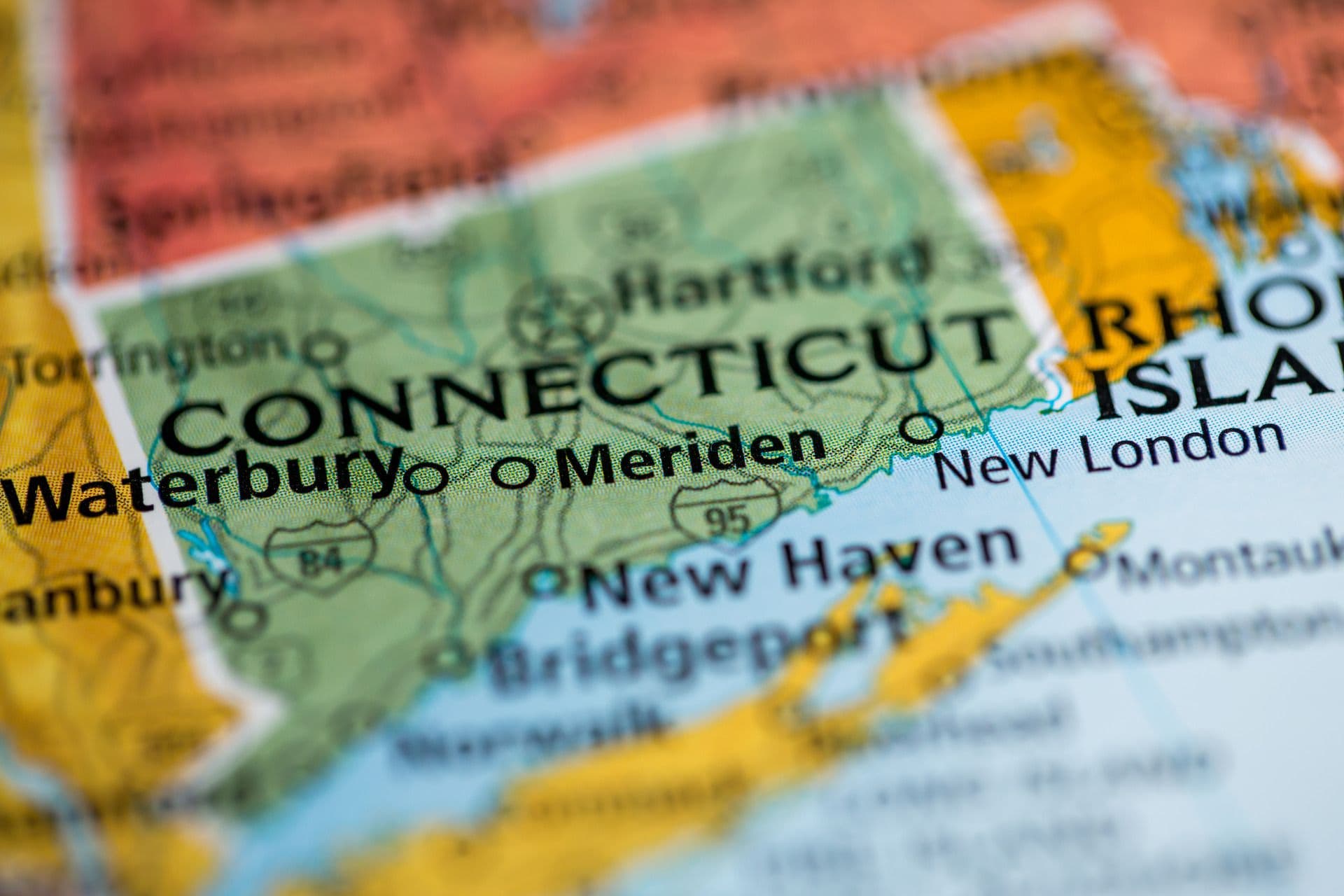 Map of Connecticut