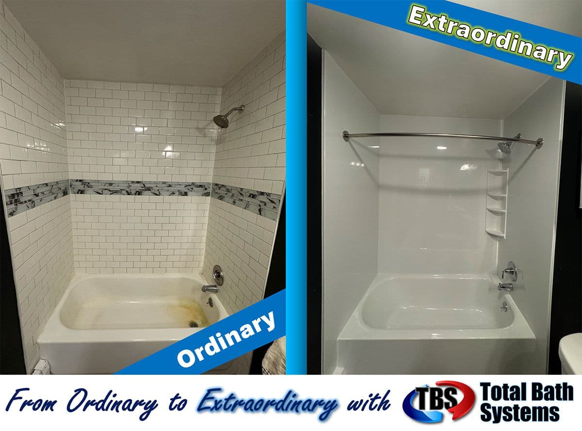 1-day bath remodel before and after