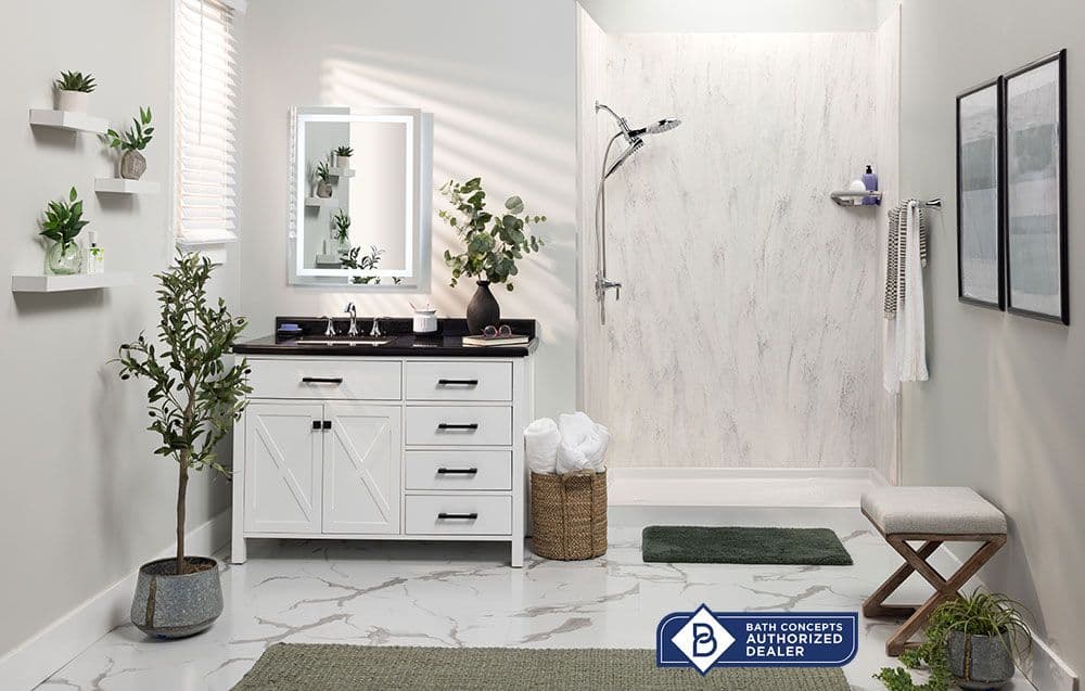 Purostone Tundra Bathroom Panels by Bath Concepts